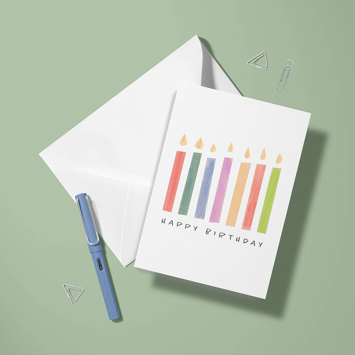Candles Birthday Card