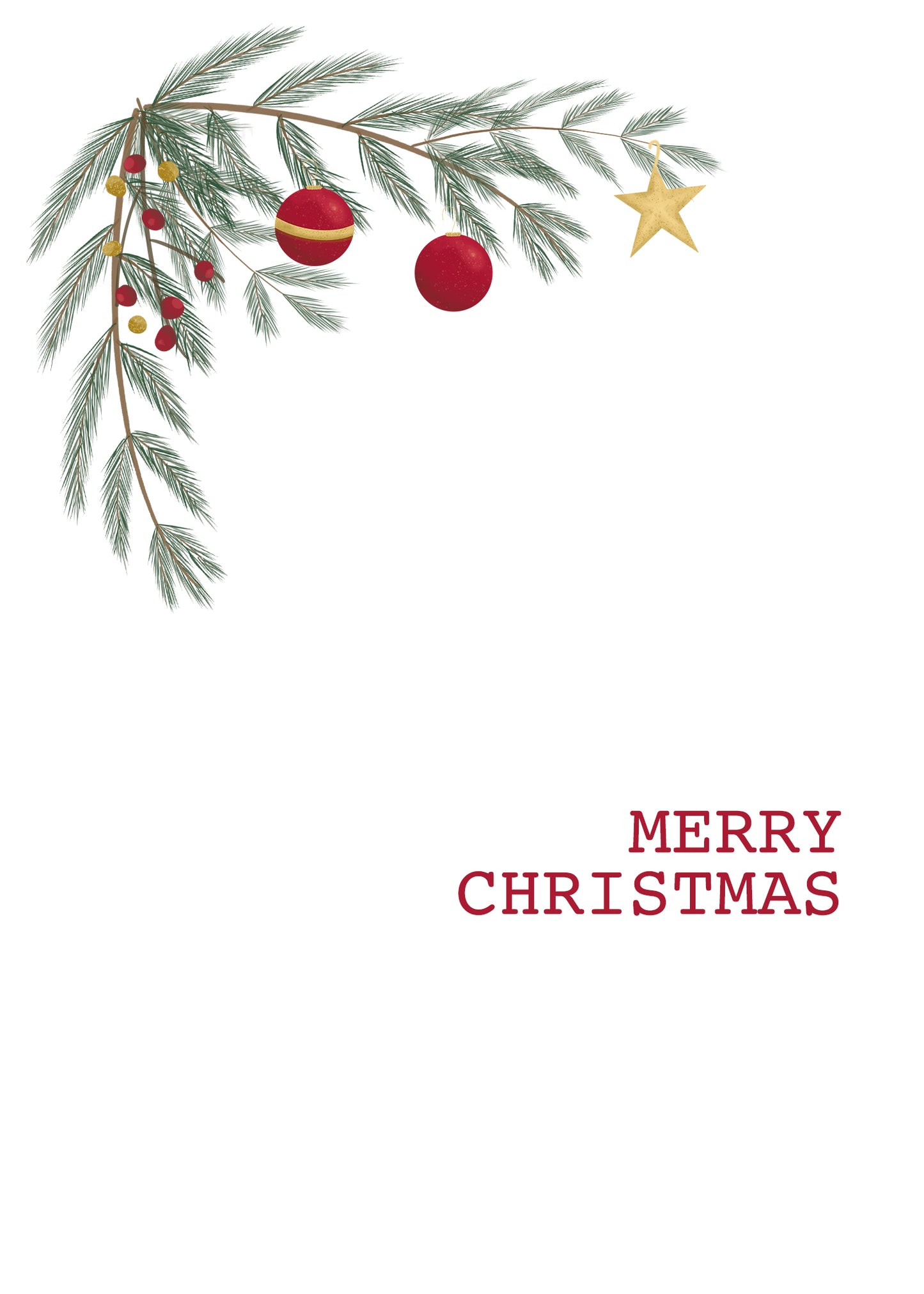 Decoration Branch Card