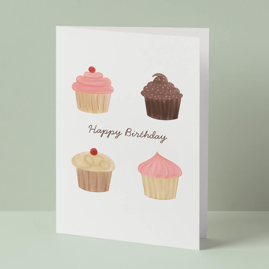 Cupcake Birthday Card