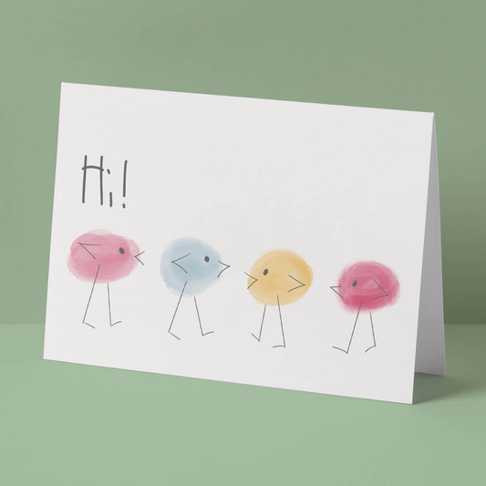 Hi Birds card