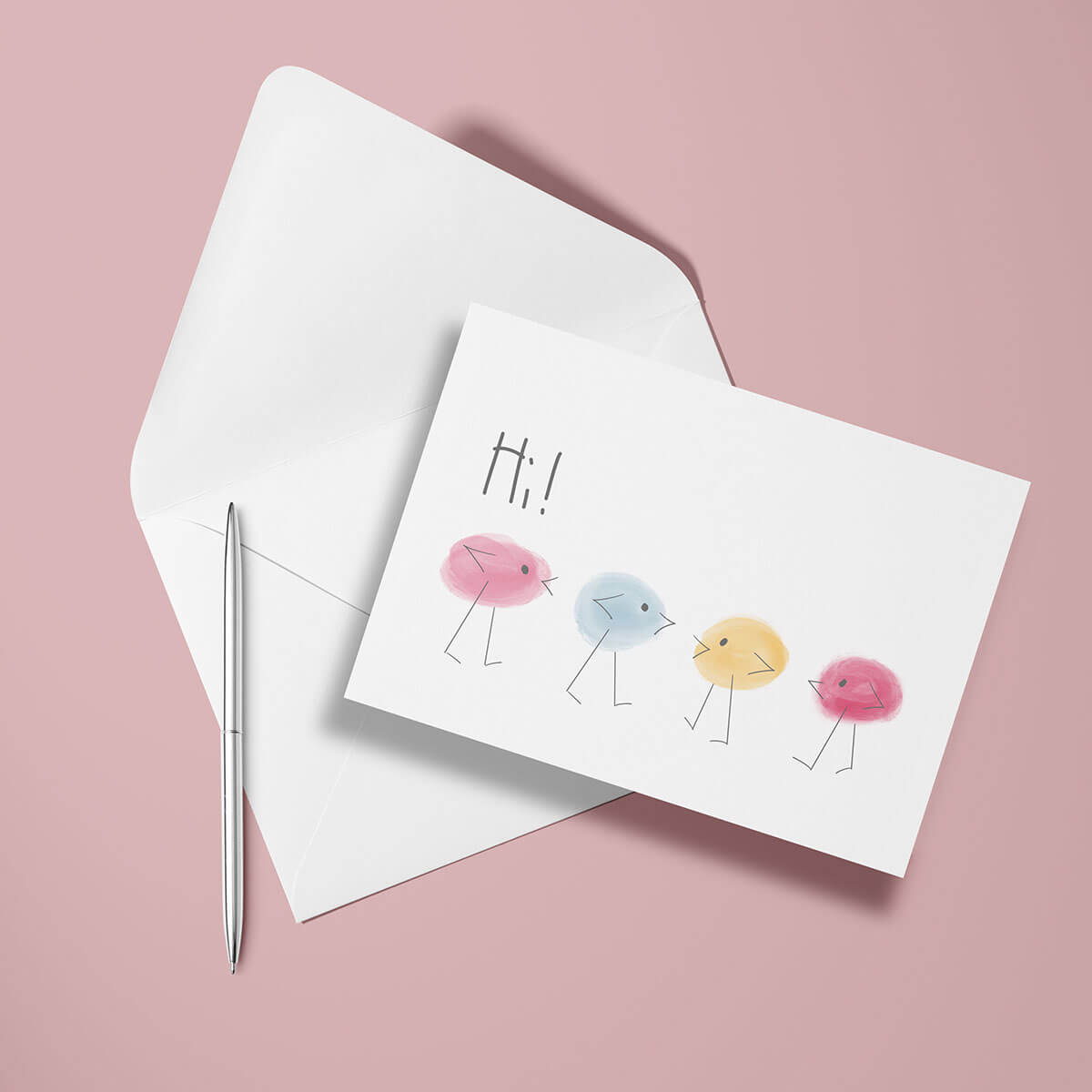 Hi Birds card