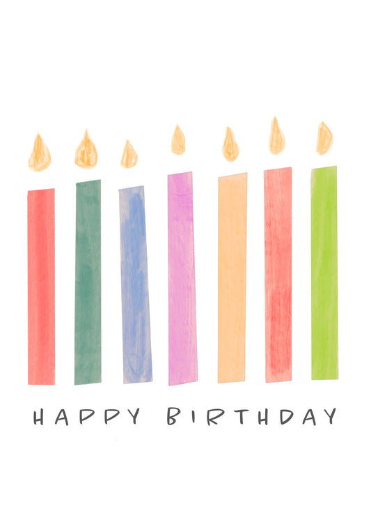 Candles Birthday Card