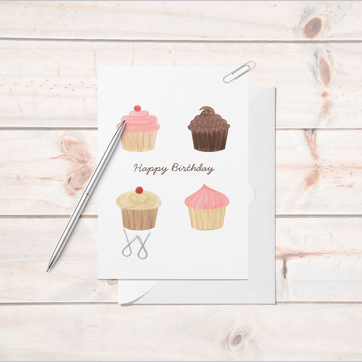Cupcake Birthday Card